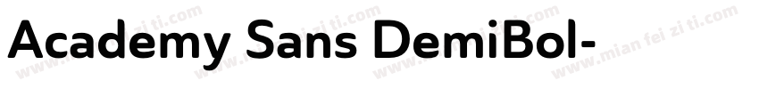Academy Sans DemiBol字体转换